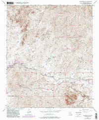 Picketpost Mtn Arizona Historical topographic map, 1:24000 scale, 7.5 X 7.5 Minute, Year 1948