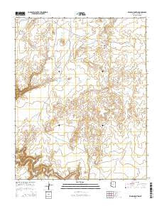 Pillow Mountain Arizona Current topographic map, 1:24000 scale, 7.5 X 7.5 Minute, Year 2014