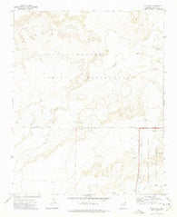 Pilot Rock Arizona Historical topographic map, 1:24000 scale, 7.5 X 7.5 Minute, Year 1972