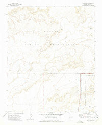 Pilot Rock Arizona Historical topographic map, 1:24000 scale, 7.5 X 7.5 Minute, Year 1972