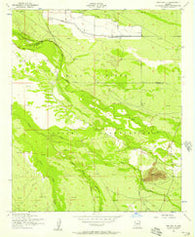 Pima Butte Arizona Historical topographic map, 1:24000 scale, 7.5 X 7.5 Minute, Year 1952