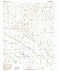 Pima Arizona Historical topographic map, 1:24000 scale, 7.5 X 7.5 Minute, Year 1985