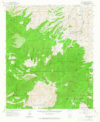 Pinal Peak Arizona Historical topographic map, 1:24000 scale, 7.5 X 7.5 Minute, Year 1964
