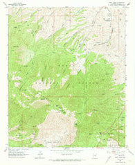 Pinal Peak Arizona Historical topographic map, 1:24000 scale, 7.5 X 7.5 Minute, Year 1964
