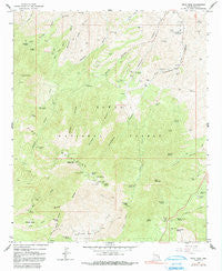 Pinal Peak Arizona Historical topographic map, 1:24000 scale, 7.5 X 7.5 Minute, Year 1964