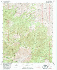 Pinal Peak Arizona Historical topographic map, 1:24000 scale, 7.5 X 7.5 Minute, Year 1964
