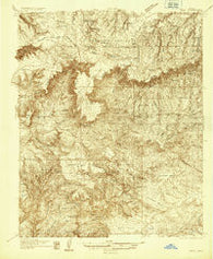 Pine Arizona Historical topographic map, 1:48000 scale, 15 X 15 Minute, Year 1934