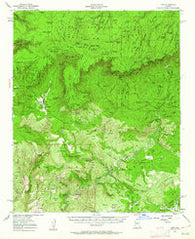 Pine Arizona Historical topographic map, 1:62500 scale, 15 X 15 Minute, Year 1952
