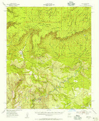 Pine Arizona Historical topographic map, 1:62500 scale, 15 X 15 Minute, Year 1952