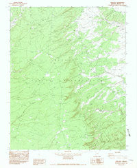 Piney Hill Arizona Historical topographic map, 1:24000 scale, 7.5 X 7.5 Minute, Year 1982