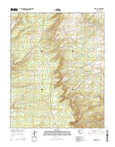 Piney Hill Arizona Current topographic map, 1:24000 scale, 7.5 X 7.5 Minute, Year 2014