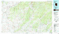 Pinon Arizona Historical topographic map, 1:100000 scale, 30 X 60 Minute, Year 1983