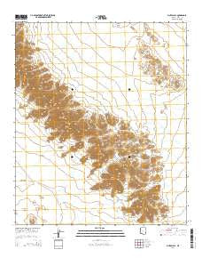 Pinta Playa Arizona Current topographic map, 1:24000 scale, 7.5 X 7.5 Minute, Year 2014