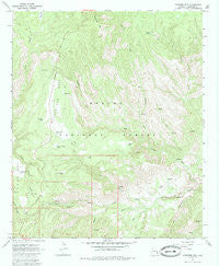 Pipestem Mountain Arizona Historical topographic map, 1:24000 scale, 7.5 X 7.5 Minute, Year 1967