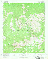 Pipestem Mtn Arizona Historical topographic map, 1:24000 scale, 7.5 X 7.5 Minute, Year 1967