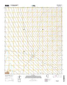 Pisinimo Arizona Current topographic map, 1:24000 scale, 7.5 X 7.5 Minute, Year 2014