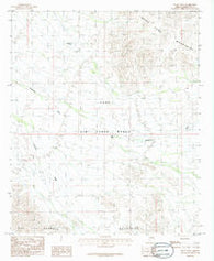 Platt Well Arizona Historical topographic map, 1:24000 scale, 7.5 X 7.5 Minute, Year 1986