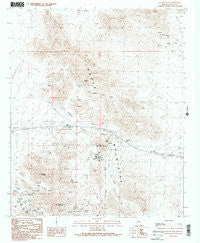 Plomosa Pass Arizona Historical topographic map, 1:24000 scale, 7.5 X 7.5 Minute, Year 1990