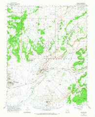 Polacca Arizona Historical topographic map, 1:62500 scale, 15 X 15 Minute, Year 1966