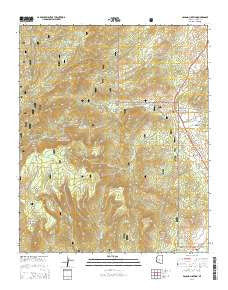 Poland Junction Arizona Current topographic map, 1:24000 scale, 7.5 X 7.5 Minute, Year 2014
