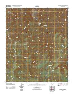 Popcorn Canyon Arizona Historical topographic map, 1:24000 scale, 7.5 X 7.5 Minute, Year 2011