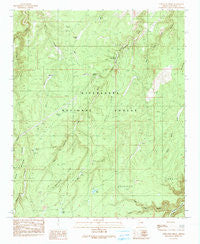 Porcupine Ridge Arizona Historical topographic map, 1:24000 scale, 7.5 X 7.5 Minute, Year 1990