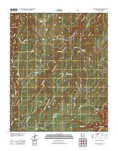 Porcupine Ridge Arizona Historical topographic map, 1:24000 scale, 7.5 X 7.5 Minute, Year 2011