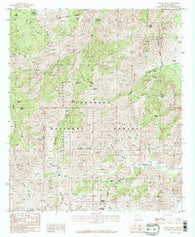 Portal Peak Arizona Historical topographic map, 1:24000 scale, 7.5 X 7.5 Minute, Year 1987