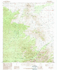 Portal Arizona Historical topographic map, 1:24000 scale, 7.5 X 7.5 Minute, Year 1987