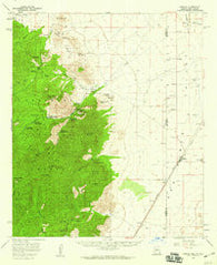 Portal Arizona Historical topographic map, 1:62500 scale, 15 X 15 Minute, Year 1958