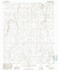 Porter Canyon Arizona Historical topographic map, 1:24000 scale, 7.5 X 7.5 Minute, Year 1986