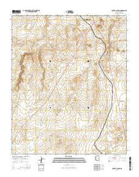 Porter Canyon Arizona Current topographic map, 1:24000 scale, 7.5 X 7.5 Minute, Year 2014
