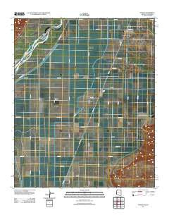 Poston Arizona Historical topographic map, 1:24000 scale, 7.5 X 7.5 Minute, Year 2011