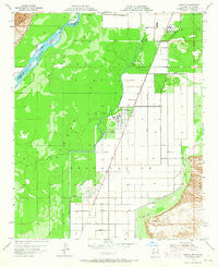 Poston Arizona Historical topographic map, 1:24000 scale, 7.5 X 7.5 Minute, Year 1955