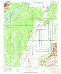 Poston Arizona Historical topographic map, 1:24000 scale, 7.5 X 7.5 Minute, Year 1955