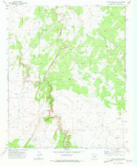 Potato Wash NE Arizona Historical topographic map, 1:24000 scale, 7.5 X 7.5 Minute, Year 1971