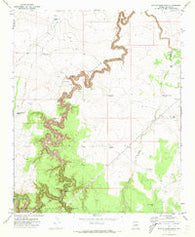Potato Wash North Arizona Historical topographic map, 1:24000 scale, 7.5 X 7.5 Minute, Year 1971