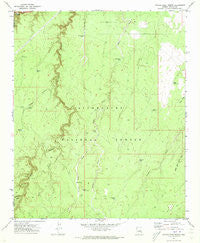 Potato Wash South Arizona Historical topographic map, 1:24000 scale, 7.5 X 7.5 Minute, Year 1971