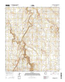 Potato Wash NE Arizona Current topographic map, 1:24000 scale, 7.5 X 7.5 Minute, Year 2014