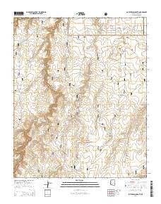 Potato Wash South Arizona Current topographic map, 1:24000 scale, 7.5 X 7.5 Minute, Year 2014