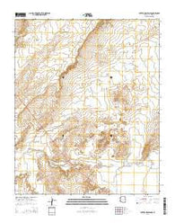 Potter Mesa Tank Arizona Current topographic map, 1:24000 scale, 7.5 X 7.5 Minute, Year 2014
