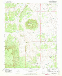 Poverty Knoll Arizona Historical topographic map, 1:24000 scale, 7.5 X 7.5 Minute, Year 1971