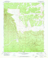 Poverty Spring Arizona Historical topographic map, 1:24000 scale, 7.5 X 7.5 Minute, Year 1971