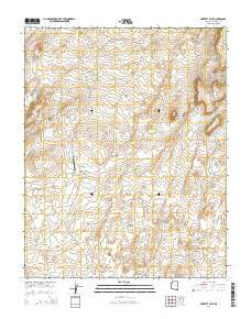 Poverty Flat Arizona Current topographic map, 1:24000 scale, 7.5 X 7.5 Minute, Year 2014