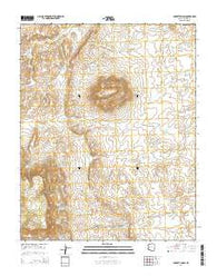 Poverty Knoll Arizona Current topographic map, 1:24000 scale, 7.5 X 7.5 Minute, Year 2014