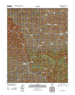 Poverty Spring Arizona Historical topographic map, 1:24000 scale, 7.5 X 7.5 Minute, Year 2011