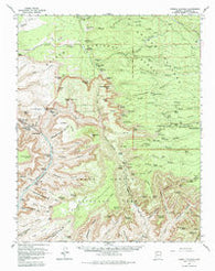 Powell Plateau Arizona Historical topographic map, 1:62500 scale, 15 X 15 Minute, Year 1962