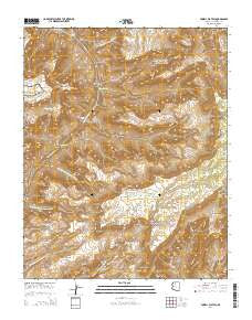 Powell Plateau Arizona Current topographic map, 1:24000 scale, 7.5 X 7.5 Minute, Year 2014