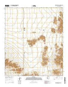 Pozo Nuevo Well Arizona Current topographic map, 1:24000 scale, 7.5 X 7.5 Minute, Year 2014