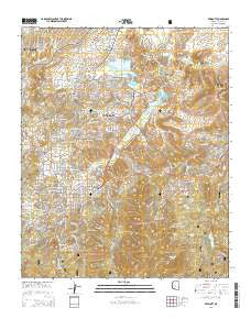 Prescott Arizona Current topographic map, 1:24000 scale, 7.5 X 7.5 Minute, Year 2014